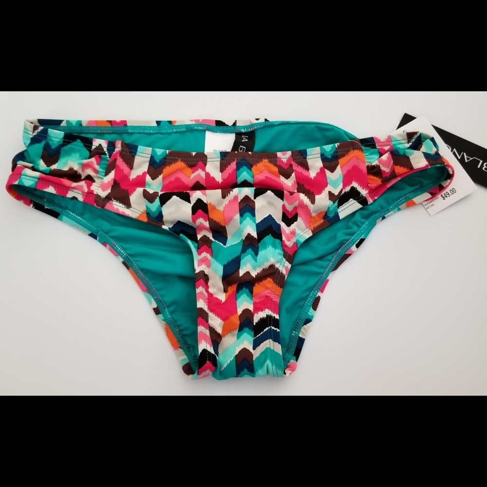 NWT La Blanca multi color bikini bottoms sz 2